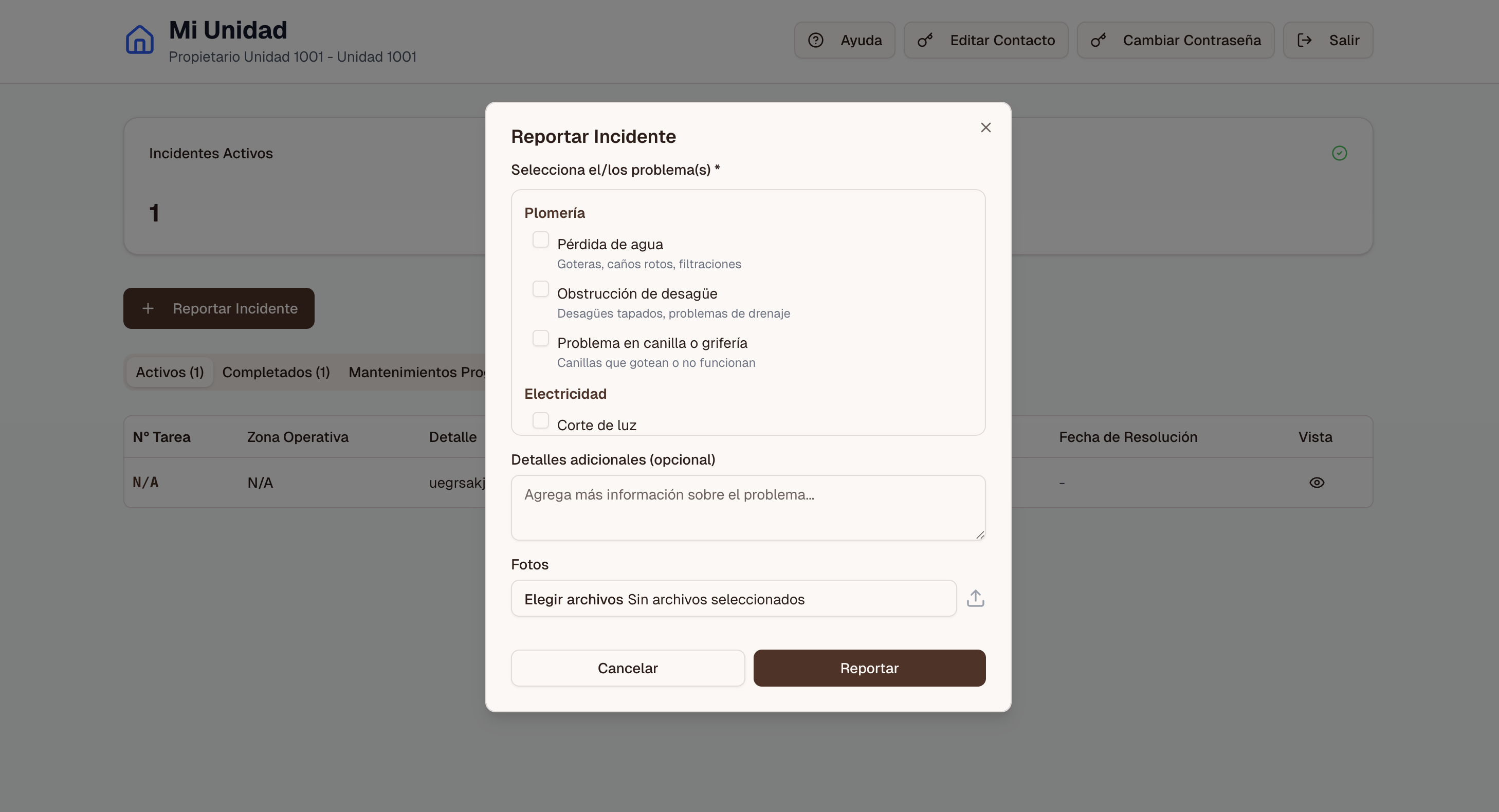App de gestión Mantenimiento Full - Seguimiento en tiempo real